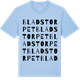 Blue Soul t-shirt med Bladstorpet ordlek t-shirt