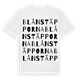 Blånstäpporna ordlek t-shirt