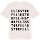 Vintage White t-shirt med Blånstorp ordlek t-shirt