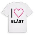 Jag älskar Blåst t-shirt stort tryck