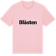 Pink Cotton t-shirt med Blåsten fetstil t-shirt