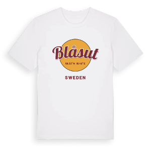 Blåsut cirkel t-shirt – ekologisk bomull t-shirt från Pinshirt