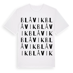 Blåvik ordlek t-shirt – ekologisk bomull t-shirt från Pinshirt