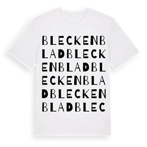 Bleckenblad ordlek t-shirt – ekologisk bomull t-shirt från Pinshirt