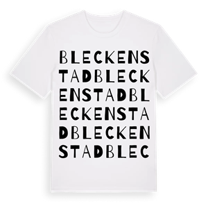 Bleckenstad ordlek t-shirt – ekologisk bomull t-shirt från Pinshirt
