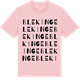 Pink Cotton t-shirt med Blekinge ordlek t-shirt