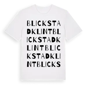 Blickstadklint ordlek t-shirt – ekologisk bomull t-shirt från Pinshirt