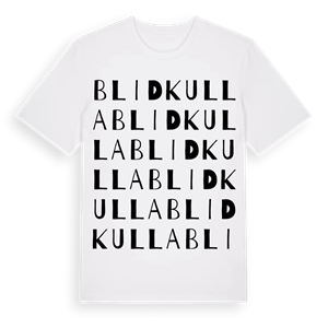 Blidkulla ordlek t-shirt – ekologisk bomull t-shirt från Pinshirt