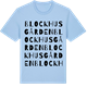 Blue Soul t-shirt med Blockhusgården ordlek t-shirt