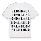 Blomdala ordlek t-shirt