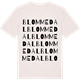 Vintage White t-shirt med Blommedal ordlek t-shirt