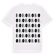 White t-shirt med Bo ordlek t-shirt
