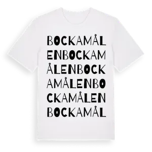 Bockamålen ordlek t-shirt – ekologisk bomull t-shirt från Pinshirt