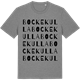 Mid Heather Gray t-shirt med Bockekulla ordlek t-shirt
