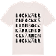 Vintage White t-shirt med Bockkärren ordlek t-shirt