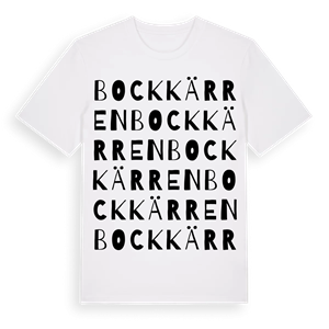 Bockkärren ordlek t-shirt – ekologisk bomull t-shirt från Pinshirt