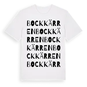 Bockkärren ordlek t-shirt – ekologisk bomull t-shirt från Pinshirt