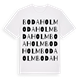 White t-shirt med Bodaholm ordlek t-shirt