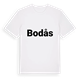 White t-shirt med Bodås fetstil t-shirt