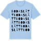 Blue Soul t-shirt med Bodaslätt ordlek t-shirt