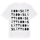 Bodaslätt ordlek t-shirt