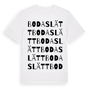 Bodaslätt ordlek t-shirt – ekologisk bomull t-shirt från Pinshirt