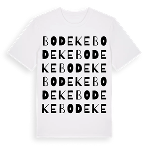 Bodeke ordlek t-shirt – ekologisk bomull t-shirt från Pinshirt