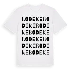 Bodeke ordlek t-shirt – ekologisk bomull t-shirt från Pinshirt