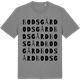 Mid Heather Gray t-shirt med Bodsgård ordlek t-shirt