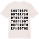Vintage White t-shirt med Bodtorp ordlek t-shirt