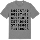 Mid Heather Gray t-shirt med Bogestad ordlek t-shirt