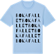 Blue Soul t-shirt med Bokafallet ordlek t-shirt