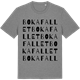 Mid Heather Gray t-shirt med Bokafallet ordlek t-shirt