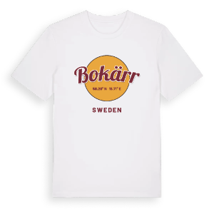 Bokärr cirkel t-shirt – ekologisk bomull t-shirt från Pinshirt