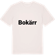 Vintage White t-shirt med Bokärr fetstil t-shirt