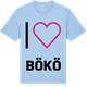 Blue Soul t-shirt med Jag älskar Bökö t-shirt stort tryck