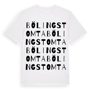 Bölingstomta ordlek t-shirt – ekologisk bomull t-shirt från Pinshirt