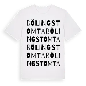 Bölingstomta ordlek t-shirt – ekologisk bomull t-shirt från Pinshirt