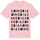 Pink Cotton t-shirt med Bommedal ordlek t-shirt
