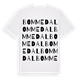 White t-shirt med Bommedal ordlek t-shirt