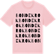 Pink Cotton t-shirt med Bondekrok ordlek t-shirt