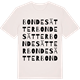 Vintage White t-shirt med Bondesätter ordlek t-shirt