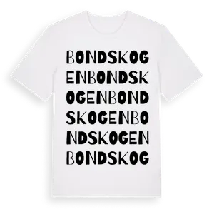 Bondskogen ordlek t-shirt – ekologisk bomull t-shirt från Pinshirt