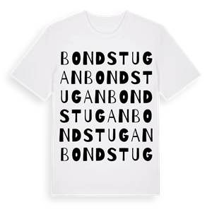 Bondstugan ordlek t-shirt – ekologisk bomull t-shirt från Pinshirt