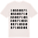 Vintage White t-shirt med Bonnorp ordlek t-shirt