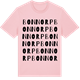Pink Cotton t-shirt med Bonnorp ordlek t-shirt