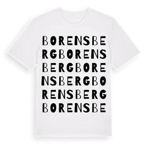 Borensberg ordlek t-shirt – ekologisk bomull t-shirt från Pinshirt