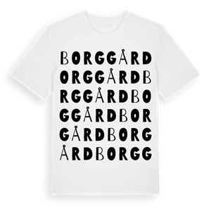 Borggård ordlek t-shirt – ekologisk bomull t-shirt från Pinshirt