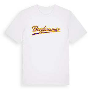 Borghammar baseball t-shirt – ekologisk bomull t-shirt från Pinshirt