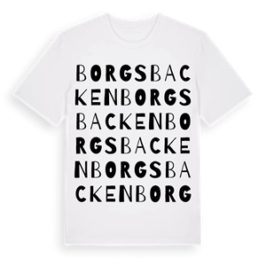 Borgsbacken ordlek t-shirt – ekologisk bomull t-shirt från Pinshirt